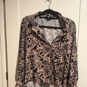 Stylish Animal Print Women's Top